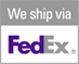 We Ship Via Fedex